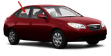 Passenger Right Side Rear Door Window Door Glass Compatible with Hyundai Elantra 4 Door Hatchback 2001-2006 Models