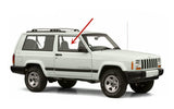 Passenger Right Side Door Window Door Glass Compatible with Jeep Cherokee 2 Door Utility 1997-2001 Models