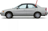 Driver Left Side Rear Vent Glass Vent Window Compatible with Mitsubishi Mirage 4 Door Sedan 1997-2001 Models