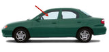 Driver Left Side Front Door Window Door Glass Compatible with Kia Spectra 4 Door Hatchback 2000-2004 Models /4 Door Sedan 2000-2003 Models / 4 Door Sedan 1.8L Eng 2004 Models