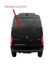 Heated Back Window Back Glass Driver Left Side No Wiper Hole Style Compatible with Mercedes Benz Sprinter 1500 2500 3500 2019-2022 Models