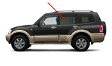 Driver Left Side Rear Door Window Door Glass Compatible with Mitsubishi Montero 2001-2006 Models