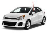 Driver Left Side Front Door Window Door Glass Compatible with Kia Rio Rio5 2012-2017 Models