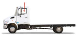 Driver Left Side Front Door Window Door Glass Compatible with Hino 145 165 185 238 258 268 338 2005-2018 Models