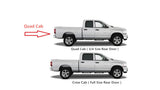 Passenger Right Side Rear Door Window Door Glass Compatible with Dodge Ram Pickup 1500 4 Door Quad Cab 2009-2018 Models & 1500 Classic 4 Door Quad Cab 2019-2023 Models