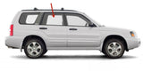 Passenger Right Side Rear Door Window Door Glass Compatible with Subaru Forester 2003-2008 Models