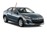 Passenger Right Side Front Door Window Door Glass Compatible with Mazda 3 2010-2013 Models