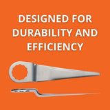 Fein Straight Cutting Blade for Precision Work - Z-Bend Design for Smooth, Clean Cuts on Various Materials, 4-3/4" Overall Length, 2-1/4" Blade Length, 2-Pack - 63903216017