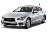 Driver Left Side Rear Door Window Door Glass Compatible with Infiniti Q50 2014-2022 Models