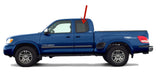 Driver Left Side Rear Quarter Window Quarter Glass Movable Compatible with Toyota Tundra Pickup 2 Door Extended Cab 2000-2006