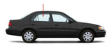 Passenger Right Side Rear Door Window Door Glass Compatible with Toyota Corolla 4 Door Sedan 1993-1997 Models