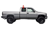 Privacy Movable Passenger Right Side Rear Quarter Window Quarter Glass With Frame & Latch Compatible with GMC Sierra Pickup 2 Door Extended Cab 1999-2006 Models
