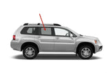 Passenger Right Side Rear Door Window Door Glass Compatible with Mitsubishi Endeavor 2004-2011 Models
