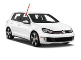 Passenger Right Side Front Door Window Door Glass Compatible with Volkswagen Golf / GTI 4 Door Hatchback 2010-2014 Models