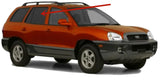 Privacy Passenger Right Side Rear Door Window Door Glass Compatible with Hyundai Santa Fe 2001-2006 Models