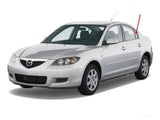 Driver Left Side Rear Vent Window Vent Glass Compatible with Mazda 3 4 Door Sedan 2004-2009 Models