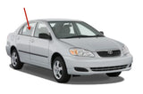 Passenger Right Side Rear Door Window Door Glass Compatible with Toyota Corolla 4 Door Sedan 2003-2008 Models