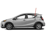 Driver Left Side Rear Vent Window Vent Glass Compatible with Toyota Prius C 2012-2019 Models