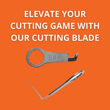 Fein L-Shaped Cutting Blade for Precision Work - Serrated Design for Smooth, Clean Cuts on Cordless MultiMaster Tools, 1-1/2" Blade Length, 2-Pack - 63903209014
