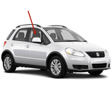 Passenger Right Side Front Door Window Door Glass Compatible with Suzuki SX4 4 Door Hatchback/Sedan 2007-2013 Models
