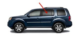 Driver Left Side Rear Door Window Door Glass Compatible with Honda Pilot 2009-2015 Models