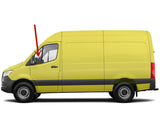 Driver Left Side Front Vent Window Vent Glass Compatible with Mercedes Benz Sprinter 1500 2500 3500 2019-2022 Models