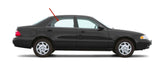 Passenger Right Side Rear Door Window Door Glass Compatible with Mazda 626 4 Door Sedan 1998-2002 Models