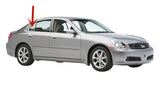 Passenger Right Side Rear Vent Glass Vent Window Compatible with Infiniti G35 4 Door Sedan 2003-2006 Models