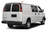 Complete Set Movable Back Window Back Glass Passenger Right Side Compatible with GMC Savana/Chevrolet Express 1996-2022 Models