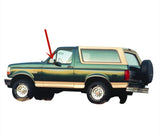 Driver Left Side Front Vent Window Vent Glass Compatible with Ford Bronco/F150/F250/F350 1992-1997 Models