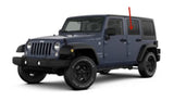 Driver Left Side Rear Door Window Door Glass Compatible with Jeep Wrangler 2007-2017 Models/ Wrangler JK 2018 Models