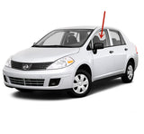 Driver Left Side Front Door Window Door Glass Compatible with Nissan Versa 4 Door Hatchback 2007-2013 Models / Versa 4 Door Sedan 2007-2011 Models