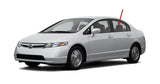 Driver Left Side Rear Door Window Door Glass Compatible with Honda Civic 4 Door Sedan 2006-2011 Models