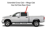 Tempered Driver Left Side Rear Door Window Door Glass Compatible with Dodge Ram Pickup 1500 2500 3500 4500 4 Door Extended Crew/Mega Cab 2007-2009 Models