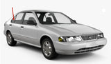 Passenger Right Side Rear Vent Window Vent Glass Compatible with Nissan Sentra 4 Door Sedan 1995-1999 Models