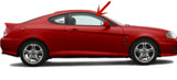 Passenger Right Side Door Window Door Glass Compatible with Hyundai Tiburon 2003-2009 Models