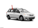 Clear Tempered Passenger Right Side Rear Sliding Cargo Door Window Door Glass Compatible with Toyota Sienna 2004-2010 Models