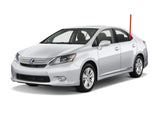 Driver Left Side Rear Vent Window Vent Glass Compatible with Lexus HS250 2010-2012 Models