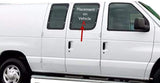 Privacy Stationary Passenger Right Side Hinged Body Side Front Door Window Door Glass Compatible with Ford Econoline 1992-2016 Models