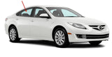 Passenger Right Side Rear Door Window Door Glass Compatible with Mazda 6 2009-2013 Models