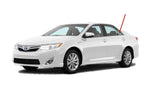 Driver Left Side Rear Vent Window Vent Glass Compatible with Toyota Camry 4 Door Sedan 2012-2014 Models
