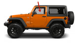 Driver Left Side Front Door Window Door Glass Compatible with Jeep Wrangler 2007-2017 Models/ Wrangler JK 2018 Models