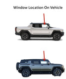 Tempered Passenger Right Side Front Door Window Door Glass Compatible with GMC HUMMER Pickup & SUV 2022-2024 Models