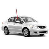 Passenger Right Side Front Door Window Door Glass Compatible with Suzuki SX4 4 Door Hatchback/Sedan 2007-2013 Models