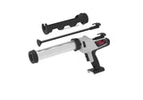 Powerpush by Meritool 6000M-410A Cordless 400ml Sausage & 10oz Cartridge Sealant Dispenser for Milwaukee M18 Battery | 1000 lb Thrust | Aluminum Barrel Adhesive Applicator
