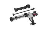 Powerpush by Meritool 6000M-410 Cordless Sausage & Cartridge Sealant Gun for Milwaukee M18 Battery | 400ml Sausage & 10oz Cartridge Applicator | 1000 lb Thrust Adhesive Dispenser