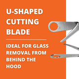 Fein U-Shaped Cutting Blade for Glass Removal Behind The Hood - Reinforced Design for Smooth, Clean Cuts on Cordless MultiMaster Tools, 2-1/4" Blade Length, 2-Pack - 63903157011