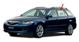 Driver Left Side Rear Door Window Door Glass Compatible with Mazda 6 2004-2008 4 Door Station Wagon Models