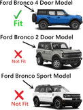 Tempered Privacy Passenger Right Side Quarter Window Quarter Glass Compatible with Ford Bronco 2021-2023 4 Door Models