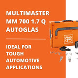 Fein MultiMaster MM 700 1.7 Q Autoglas Oscillating Multi-Tool – QuickIN System, Constant Speed Motor, Metal Gear Head – Ideal for Auto Glass, Windshield Removal & Body Repairs (72297065090)